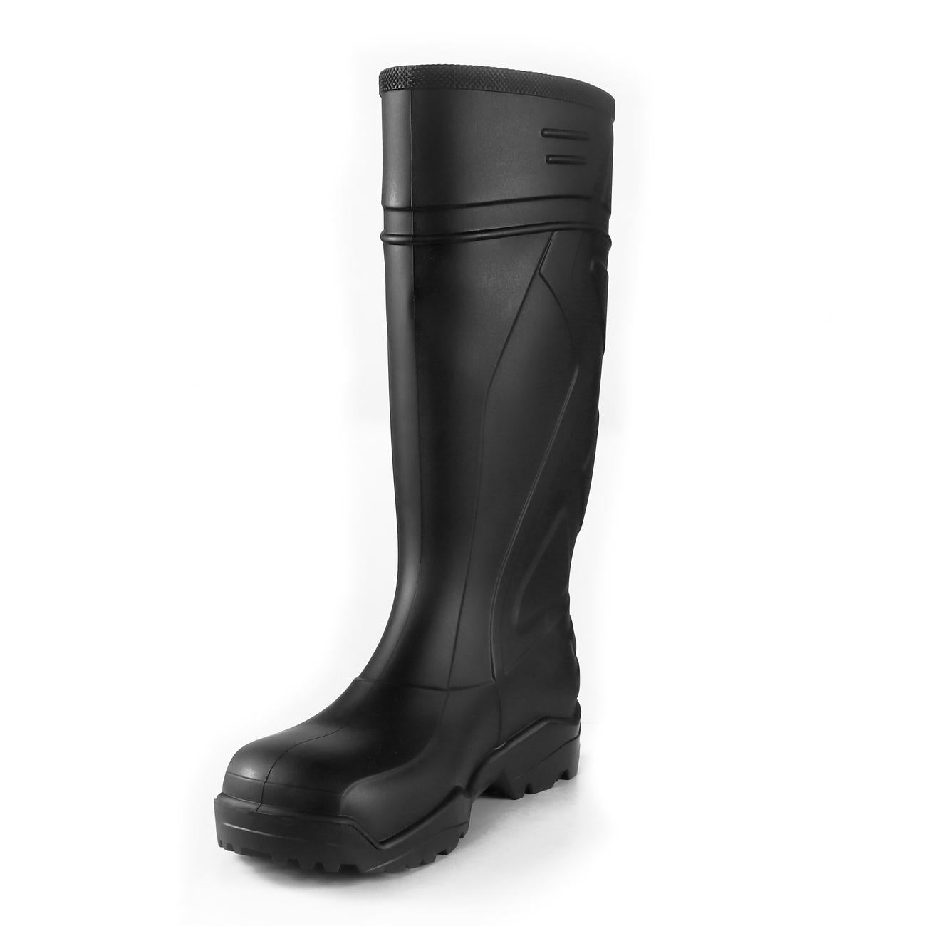 Bota de Agua PVC 942 Negra Punta de Acero