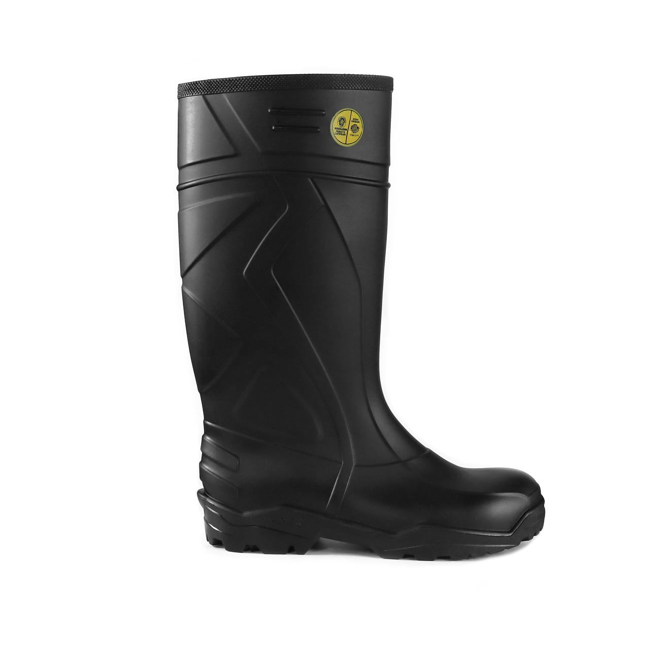 Bota de Agua PVC 942 Negra Punta de Acero