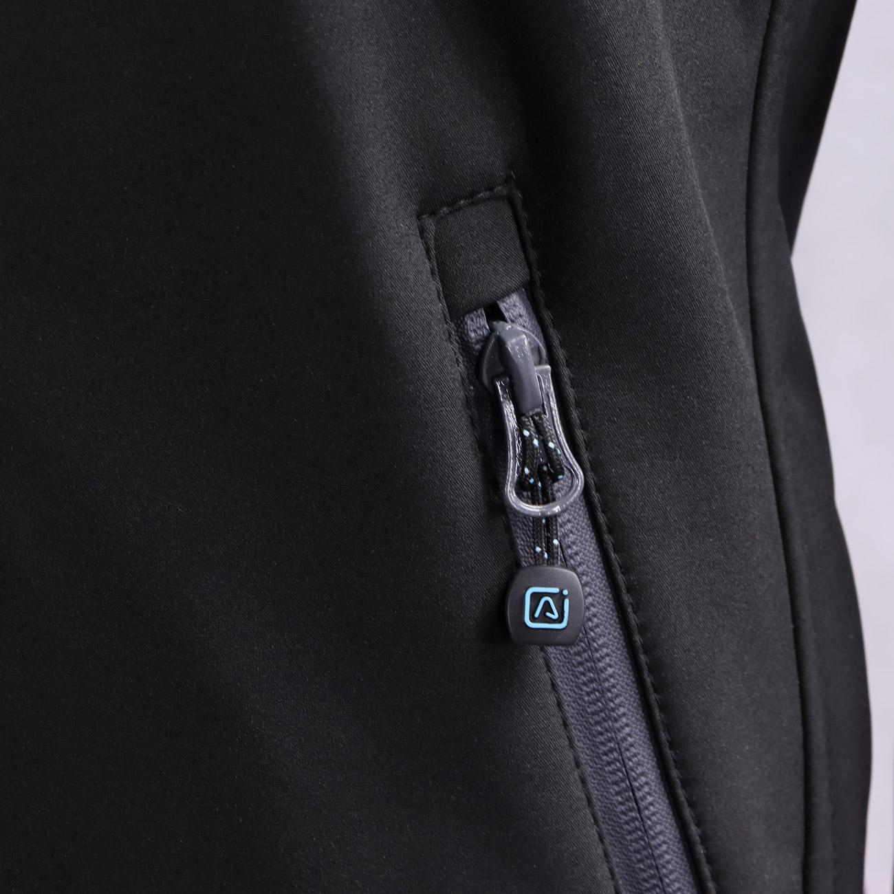 Polar Laminado Softshell Negro Mujer Z-1600