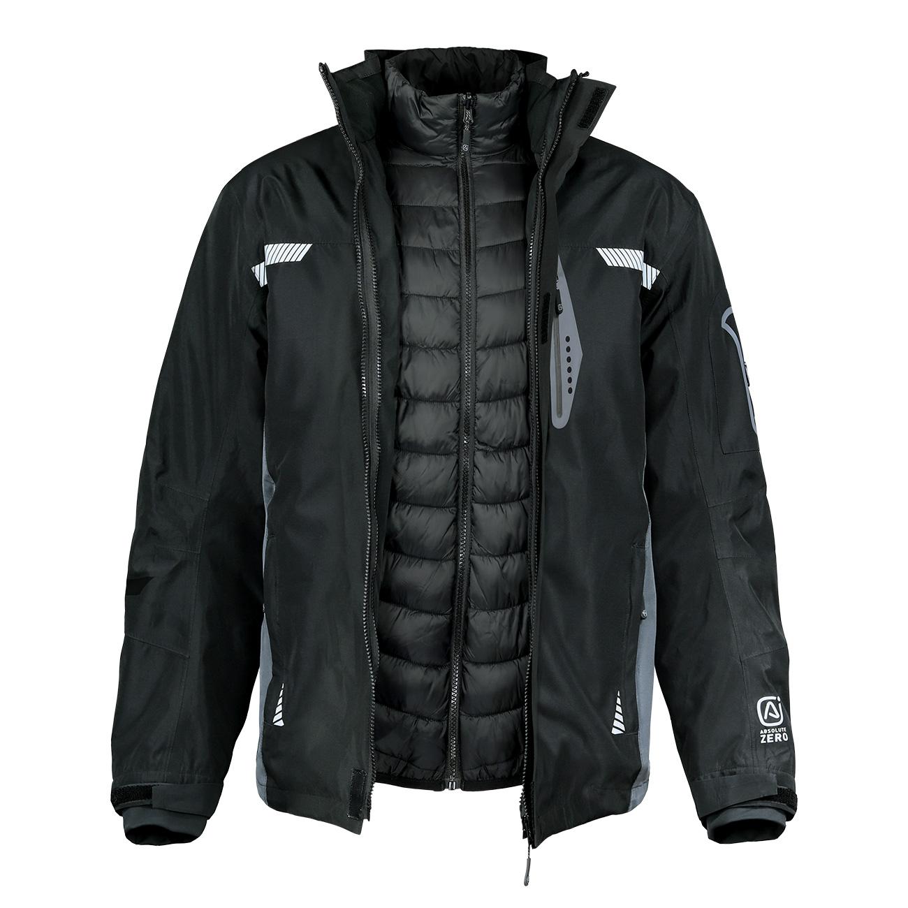 Parka Térmica Hombre en Absolute Zero Z-8000 Negro