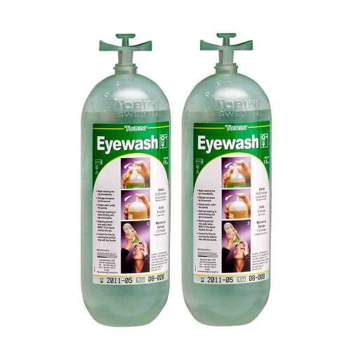 Repuesto Botellas Lavaojos con Soporte Tobin 2 Unidades