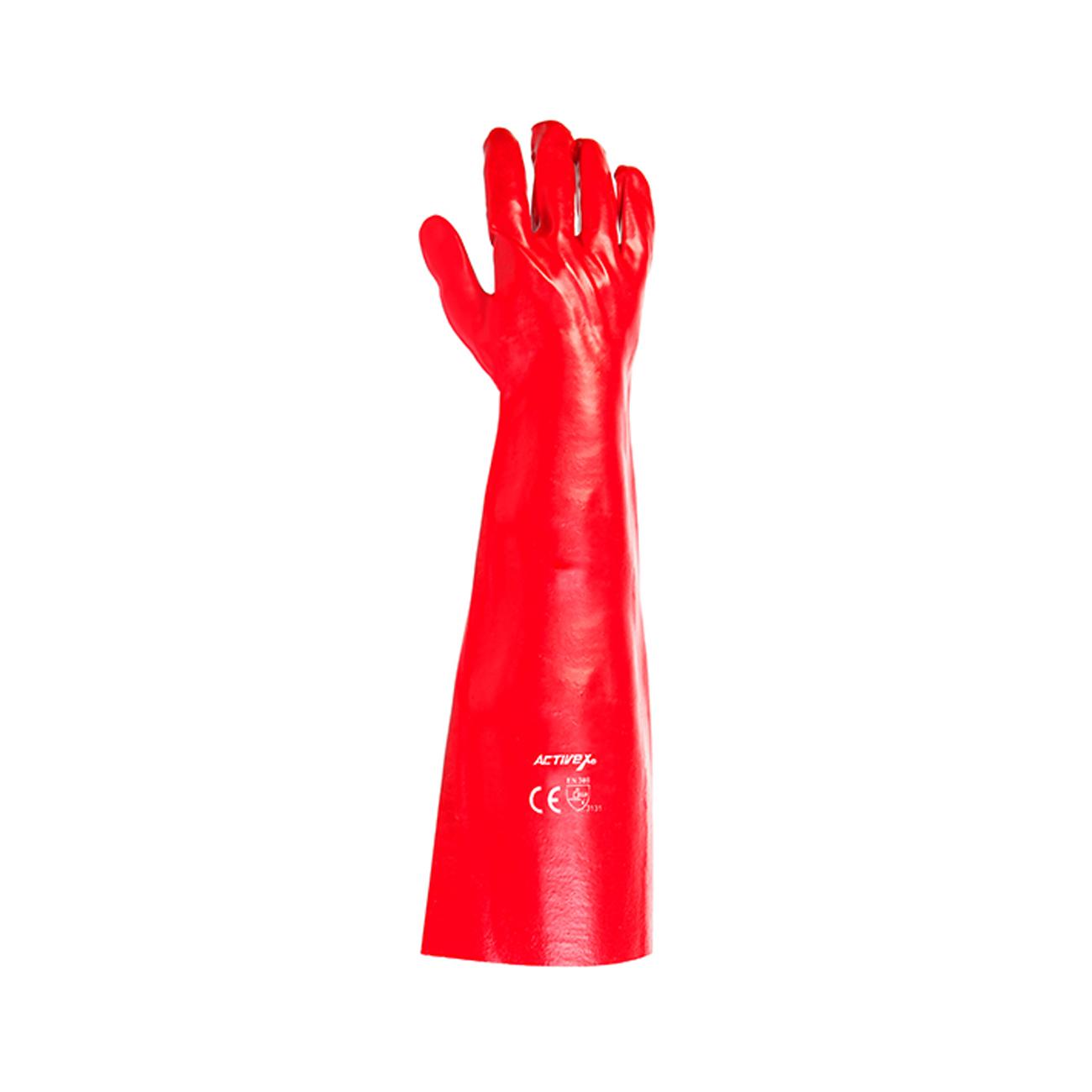 Guante Activex PVC Rojo 18-45 cms
