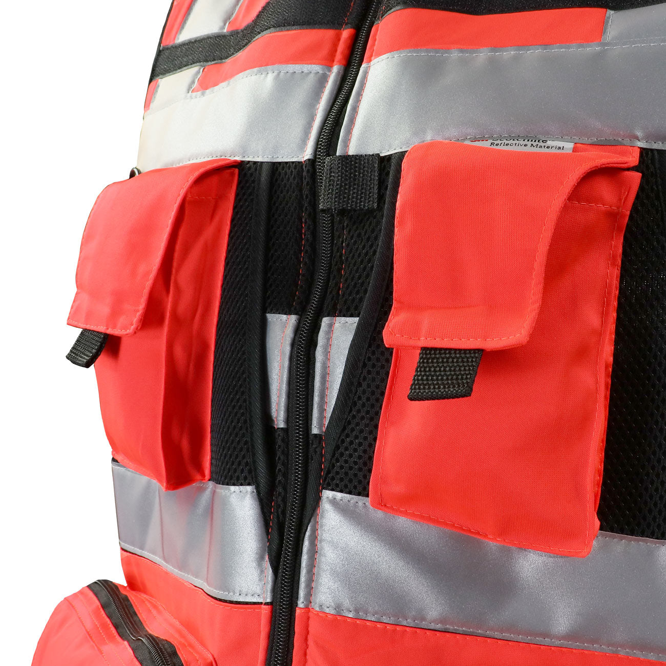 Chaleco Geólogo Premium Miner con Cuello Rojo