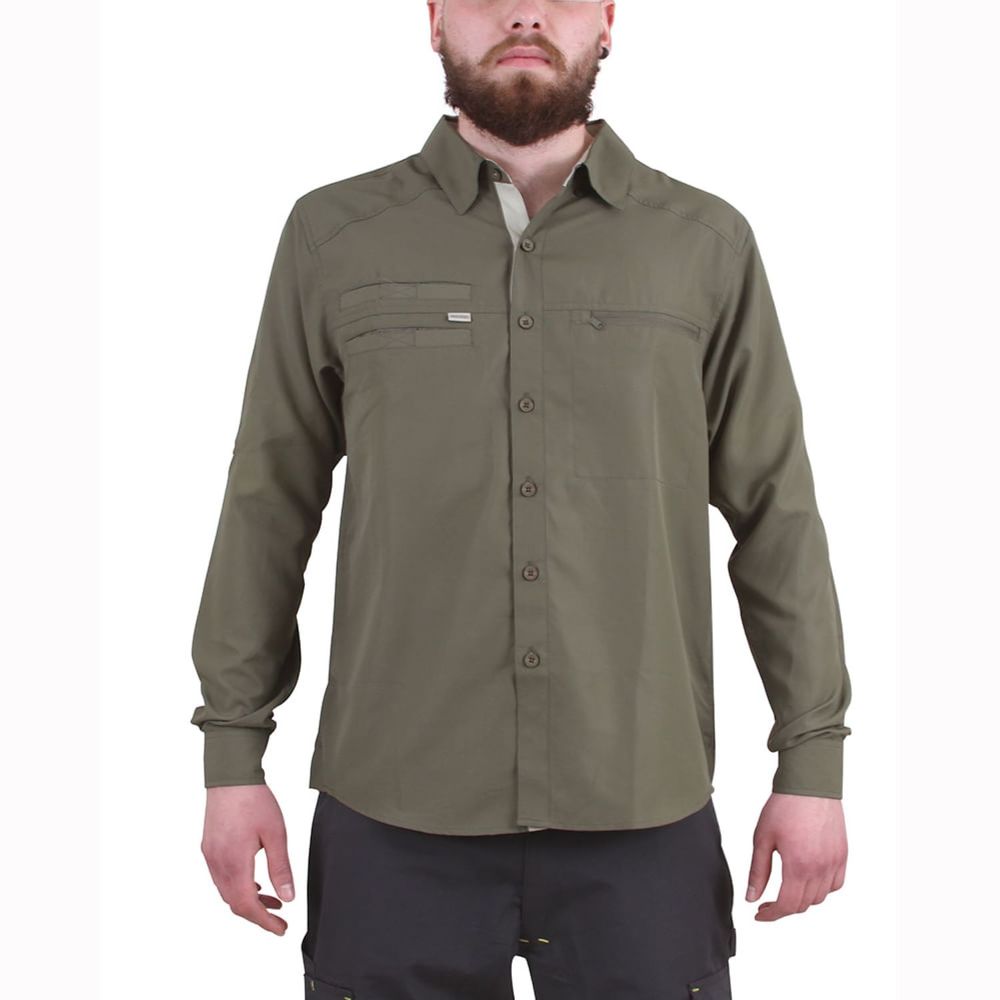 Camisa Outdoor HW Hombre Arizona Verde Oliva