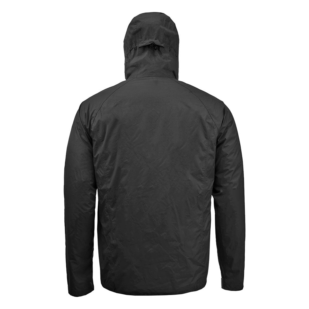 Cortaviento Impermeable Negro Hombre