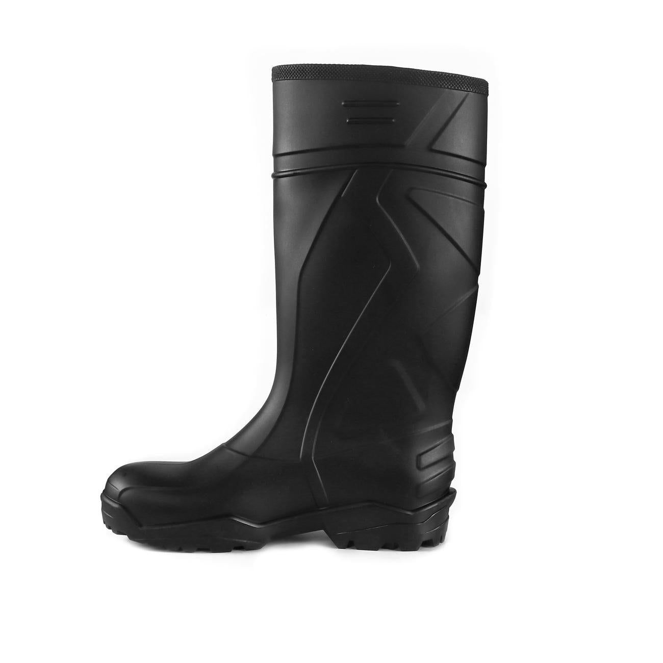 Bota de Agua PVC 942 Negra Punta de Acero
