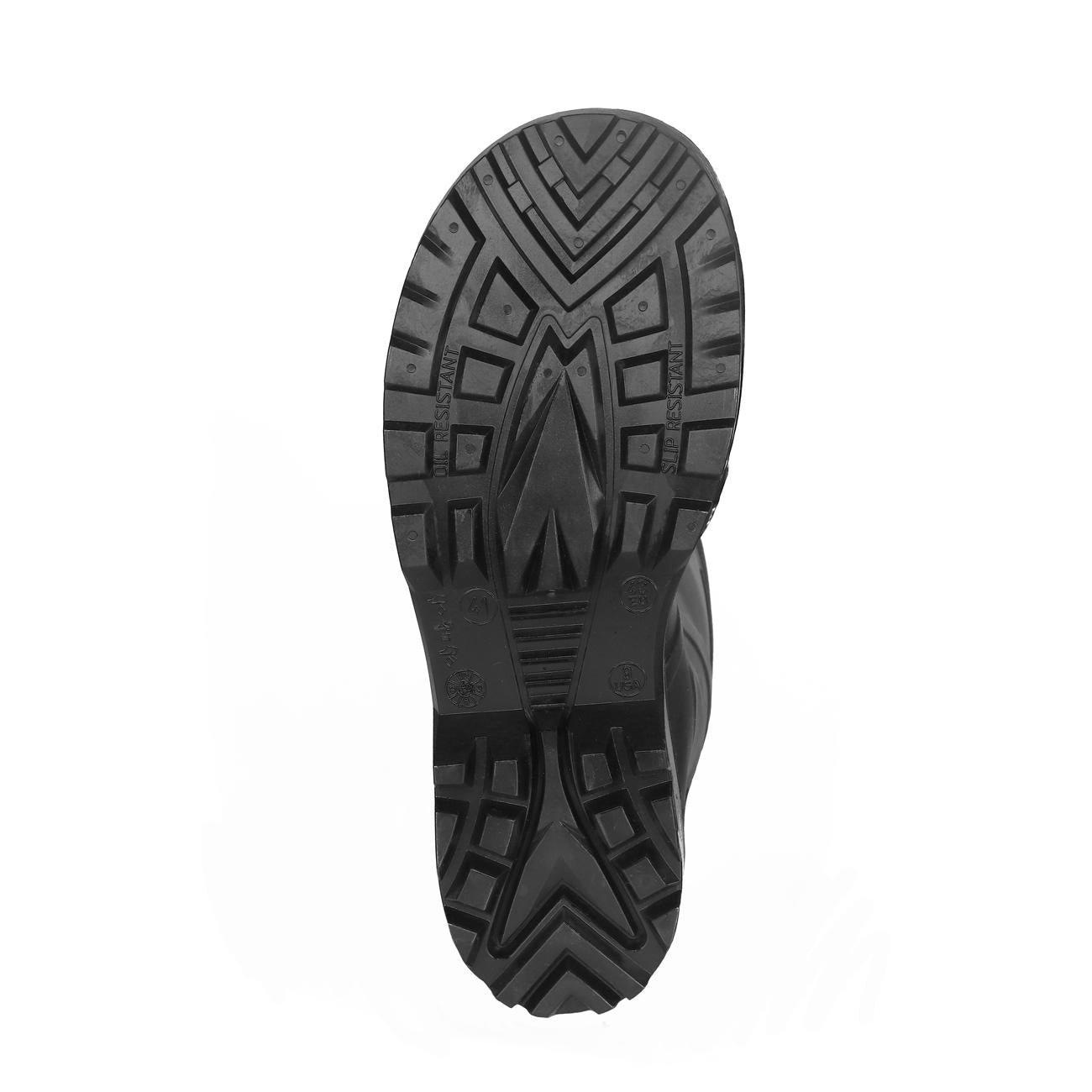 Bota de Agua PVC 942 Negra Punta de Acero