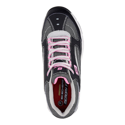 Zapatilla de Seguridad Mujer Skechers Biscoe Negro Rosado