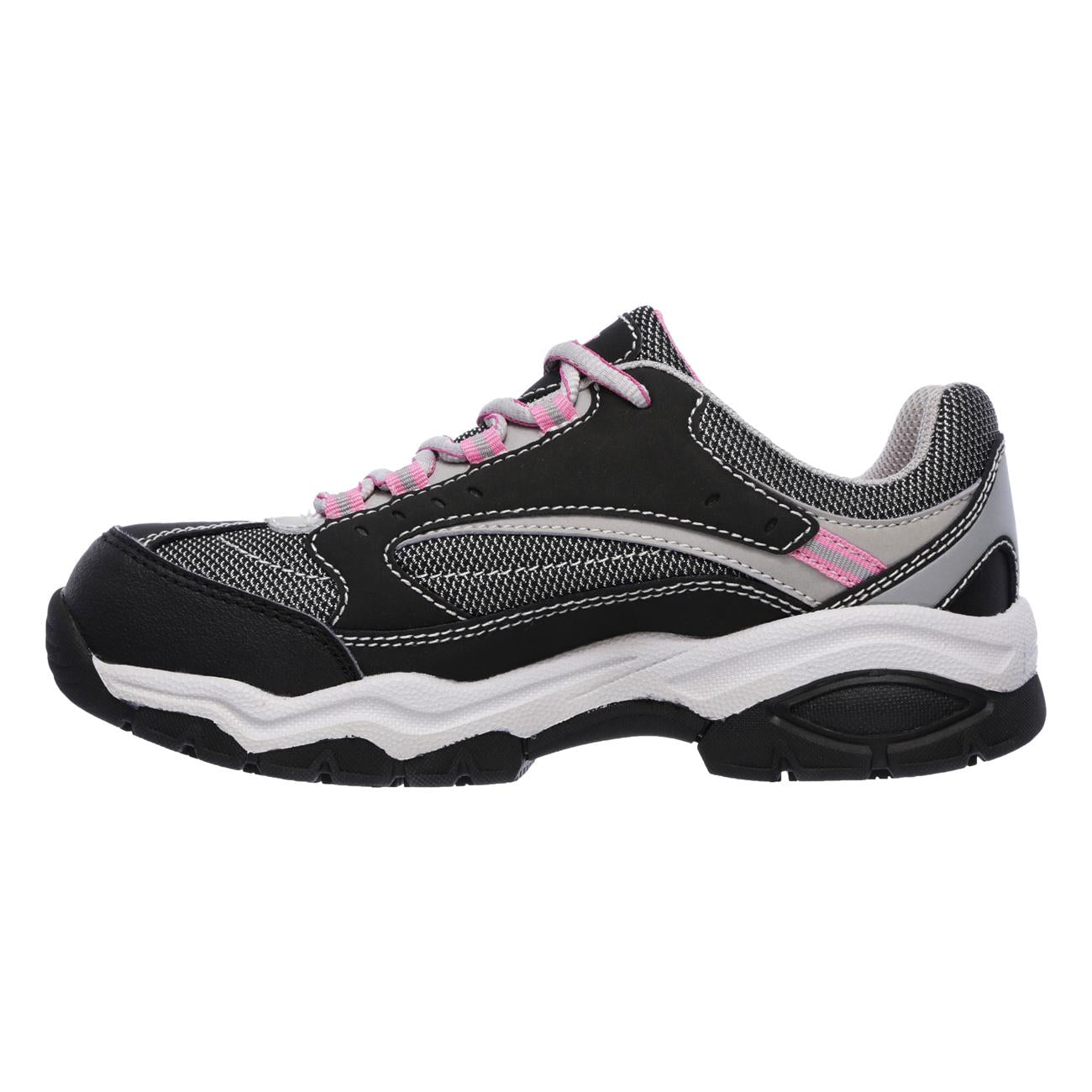 Zapatilla de Seguridad Mujer Skechers Biscoe Negro Rosado