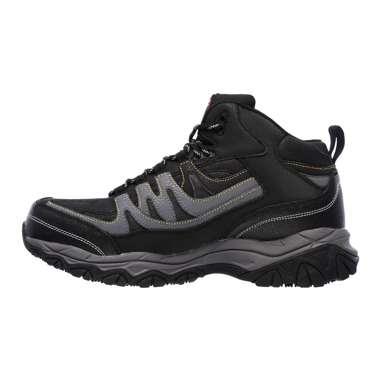 Botín de Seguridad Skechers Rebem Negro Gris Hombre