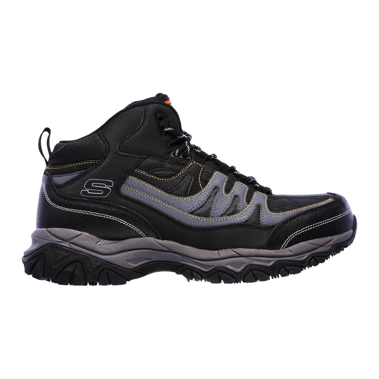 Botín de Seguridad Skechers Rebem Negro Gris Hombre