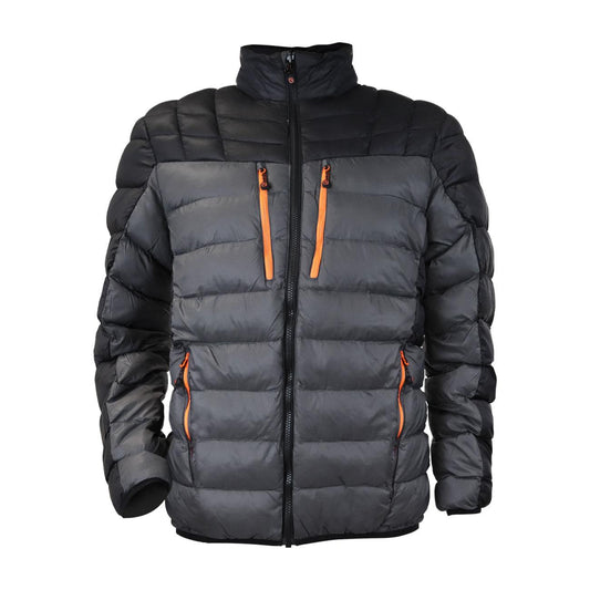 Parka Insulada Térmica Hombre Gris/Negro Z-6000