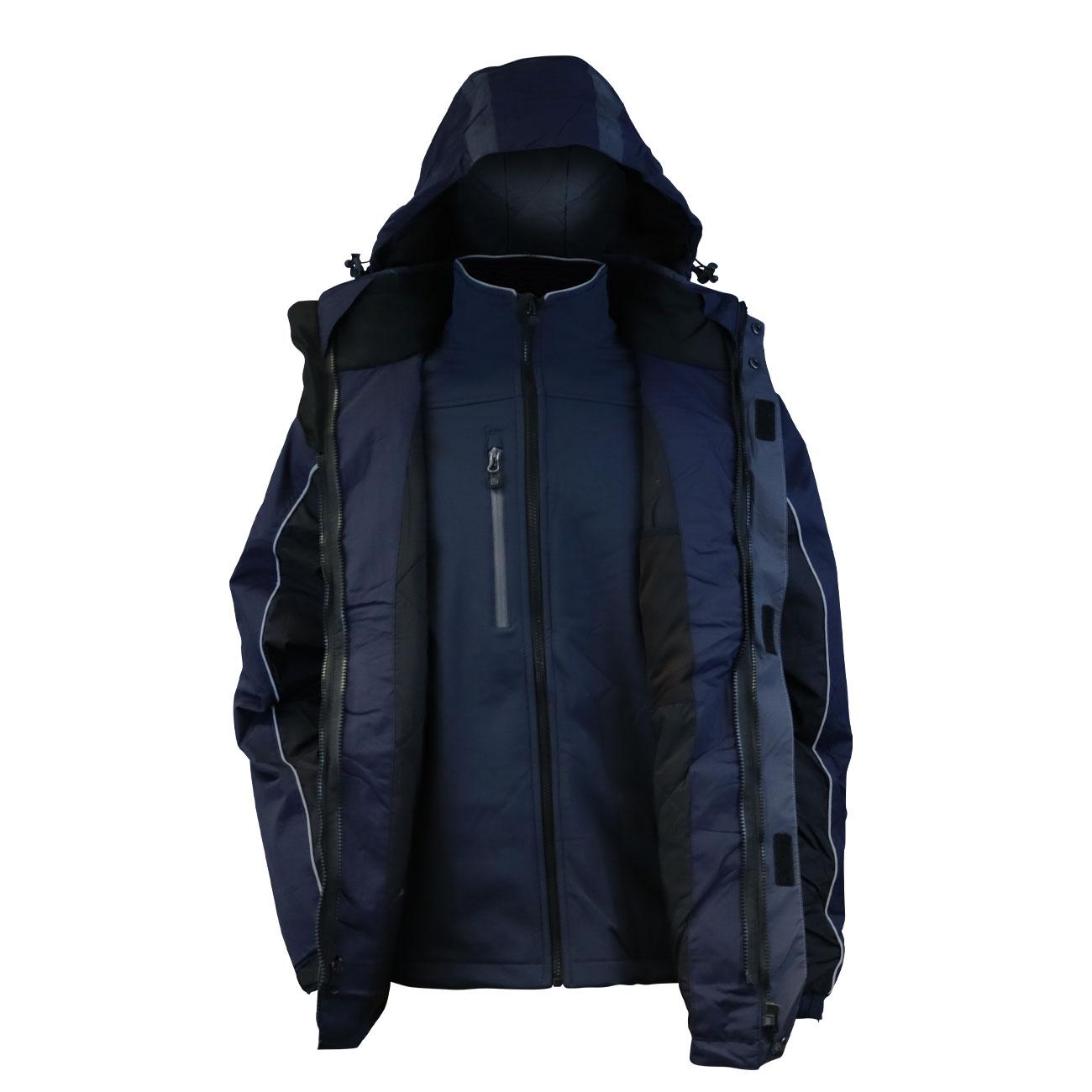 Parka 3 en 1 Absolute Zero Azul Z-9500 Hombre
