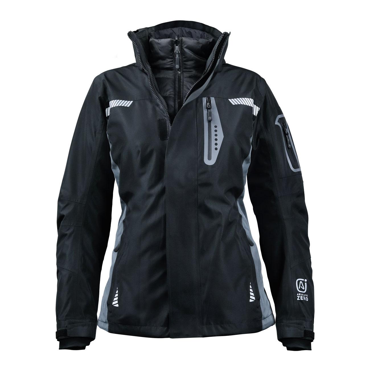Parka Térmica Mujer 3 en 1 Absolute Zero Z-8100 Negro