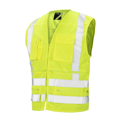 Chaleco Geólogo Alta Visibilidad Verde Fluor