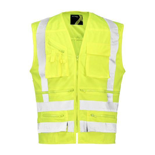Chaleco Geólogo Alta Visibilidad Verde Fluor
