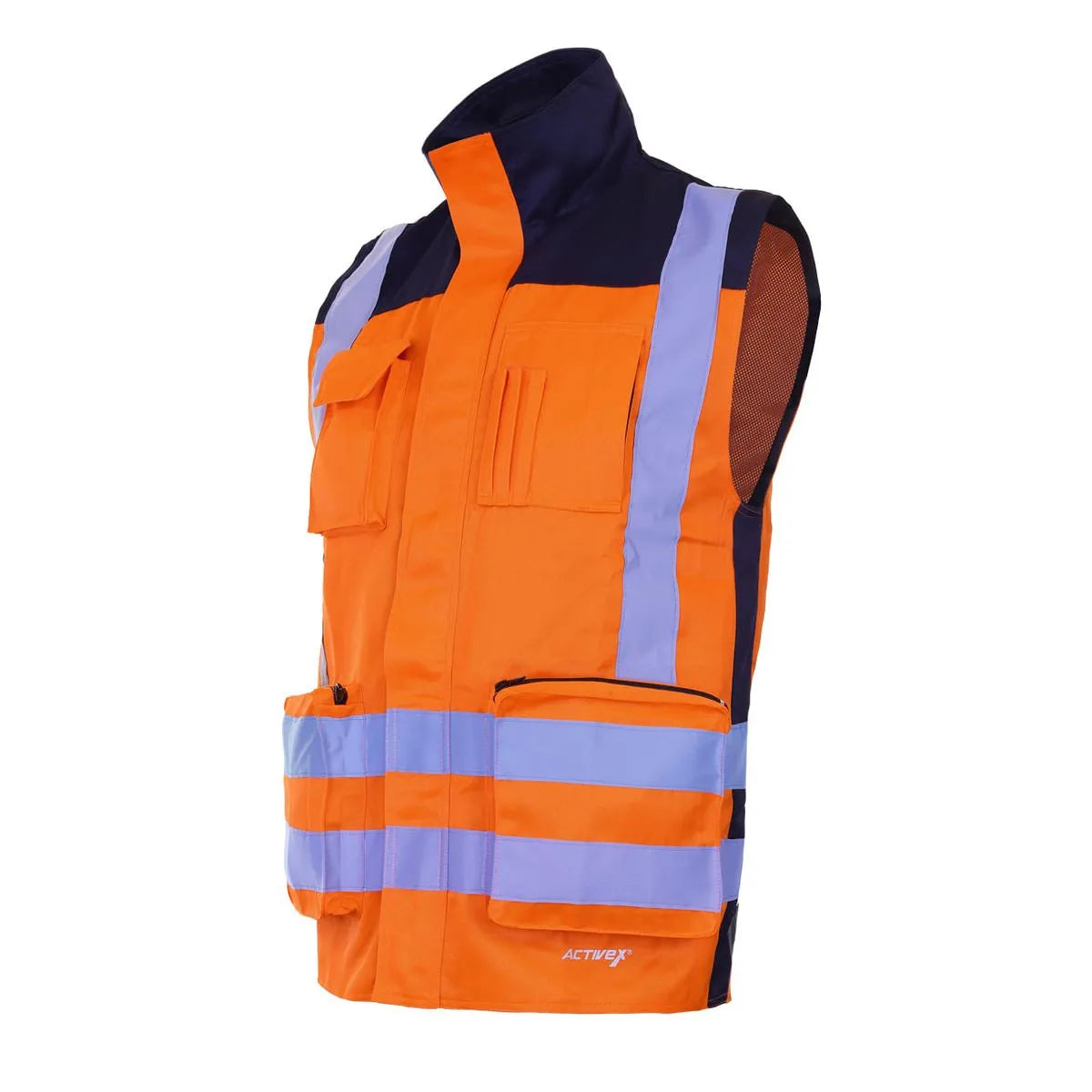 Chaleco Geólogo Premium Bicolor Naranjo