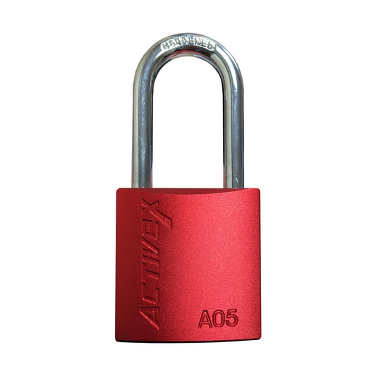 Candado Activex A05 Cuerpo Aluminio Rojo