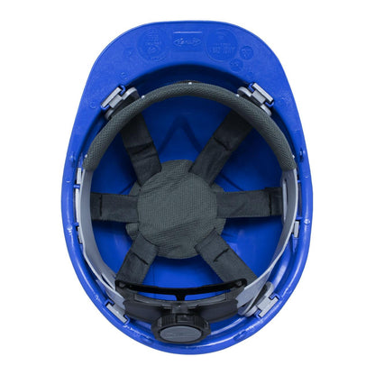 Casco de Seguridad I  Azul Arnes cinta 6 Puntas Ratchet