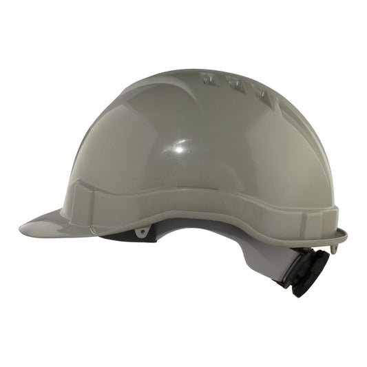 Casco de Seguridad I Gris Arnes cinta 6 Puntas Ratchet
