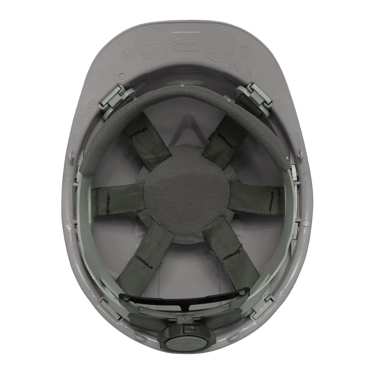 Casco de Seguridad I Gris Arnes cinta 6 Puntas Ratchet