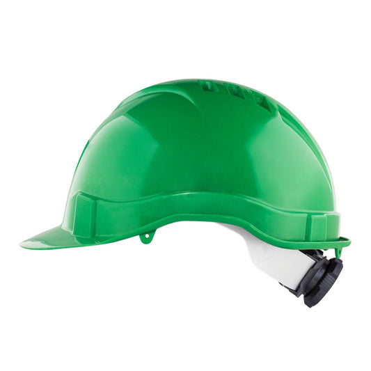 Casco de Seguridad I Verde Arnes cinta 6 Puntas Ratchet