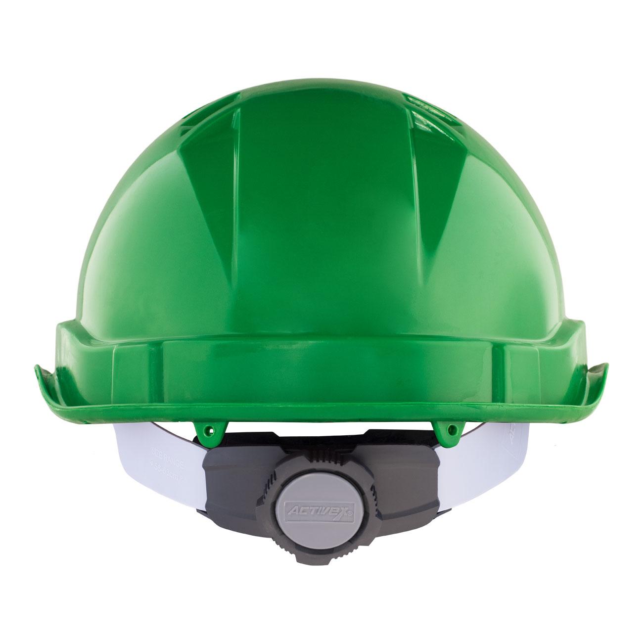 Casco de Seguridad I Verde Arnes cinta 6 Puntas Ratchet