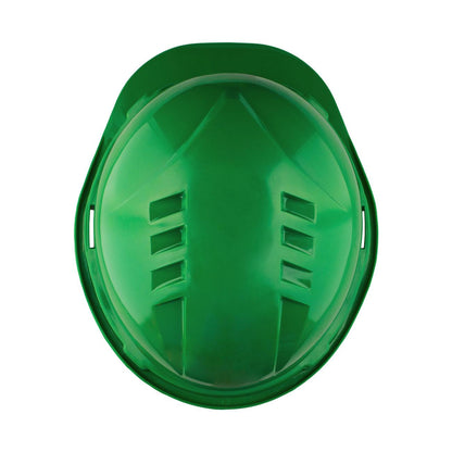 Casco de Seguridad I Verde Arnes cinta 6 Puntas Ratchet