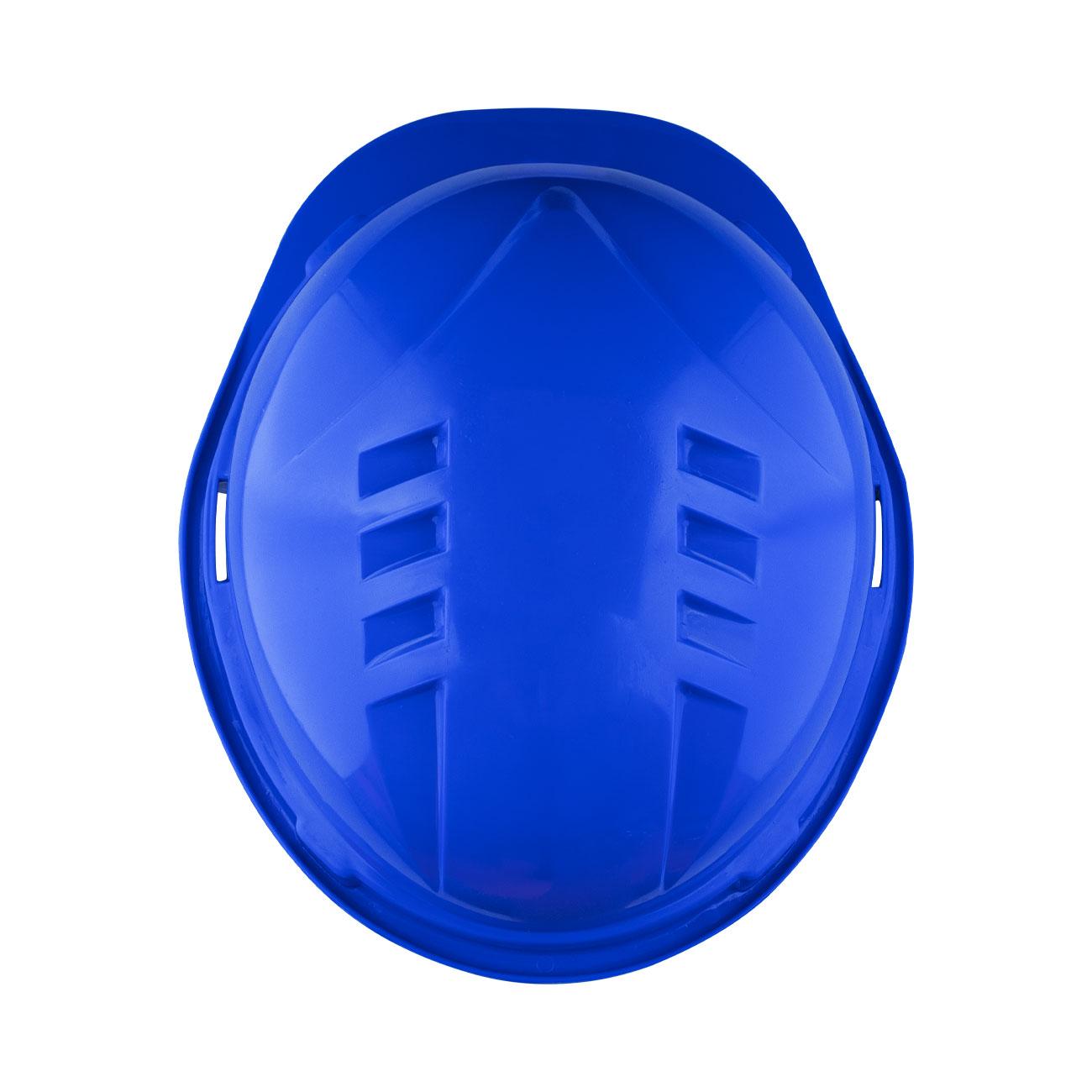 Casco de Seguridad III Azul Arnes cinta 6 Puntas Boton