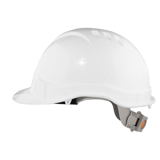 Casco de Seguridad III Blanco Arnes cinta 6 Puntas Boton