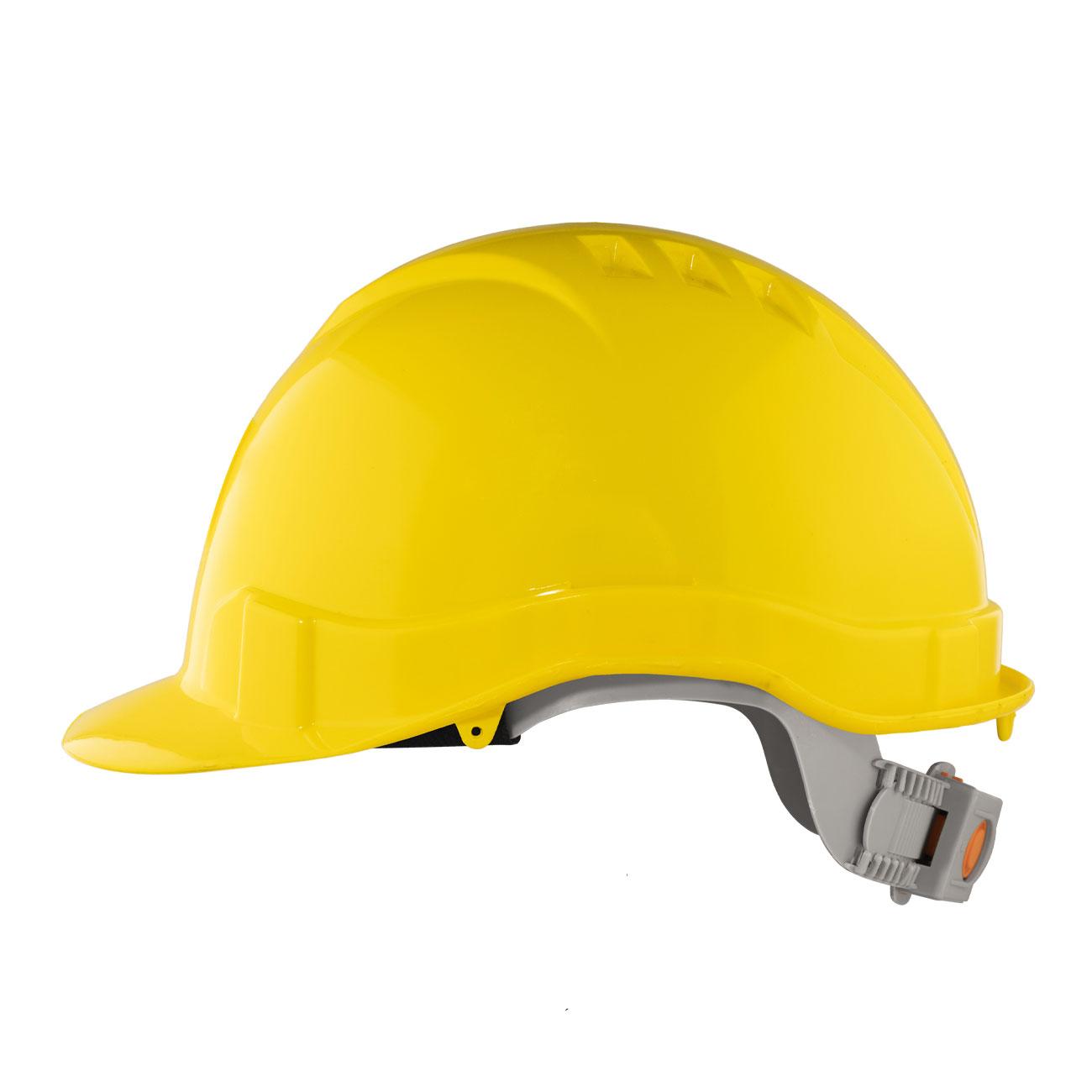 Casco de Seguridad III Amarillo Arnes cinta 6 Puntas Boton