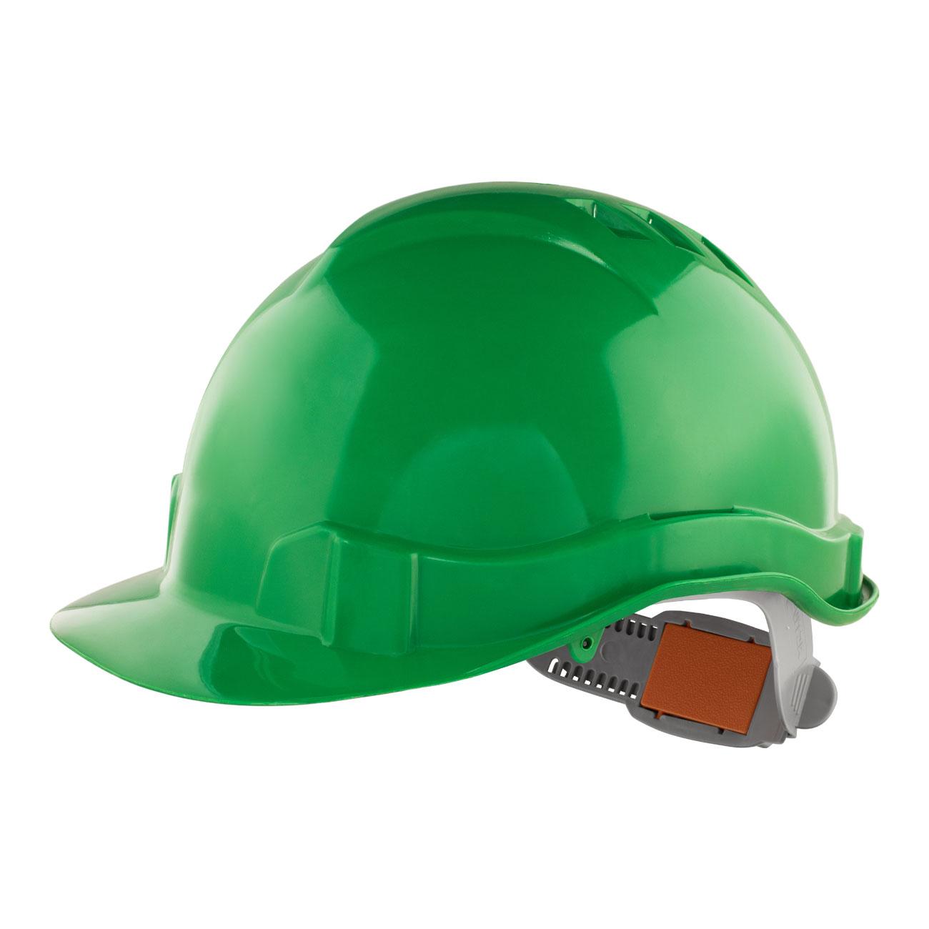Casco de Seguridad III Verde Arnes cinta 6 Puntas Boton