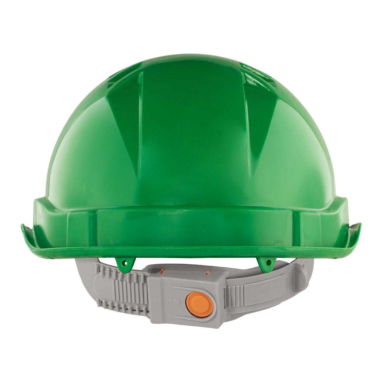 Casco de Seguridad III Verde Arnes cinta 6 Puntas Boton
