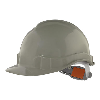 Casco de Seguridad III Gris Arnes cinta 6 Puntas Boton