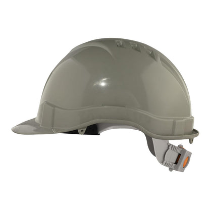 Casco de Seguridad III Gris Arnes cinta 6 Puntas Boton