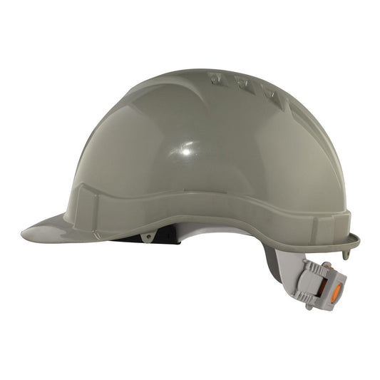 Casco de Seguridad III Gris Arnes cinta 6 Puntas Boton