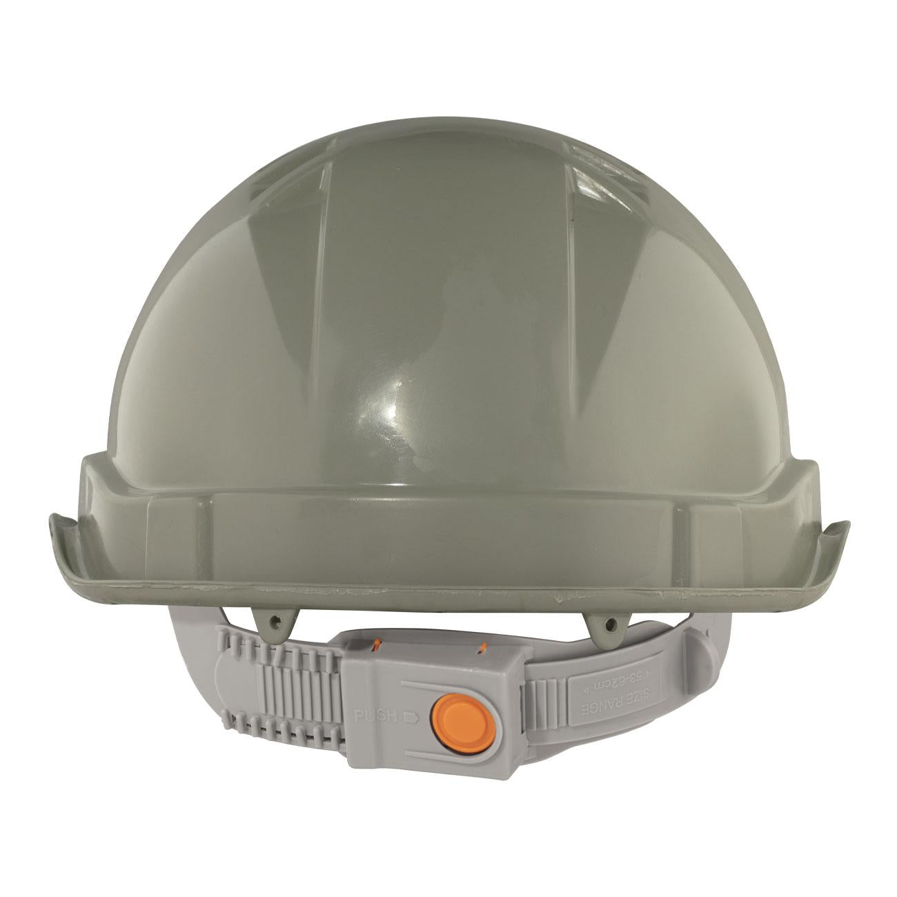 Casco de Seguridad III Gris Arnes cinta 6 Puntas Boton
