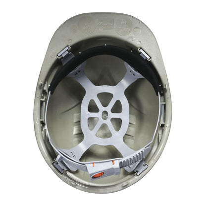 Casco de Seguridad III Gris Arnes cinta 6 Puntas Boton