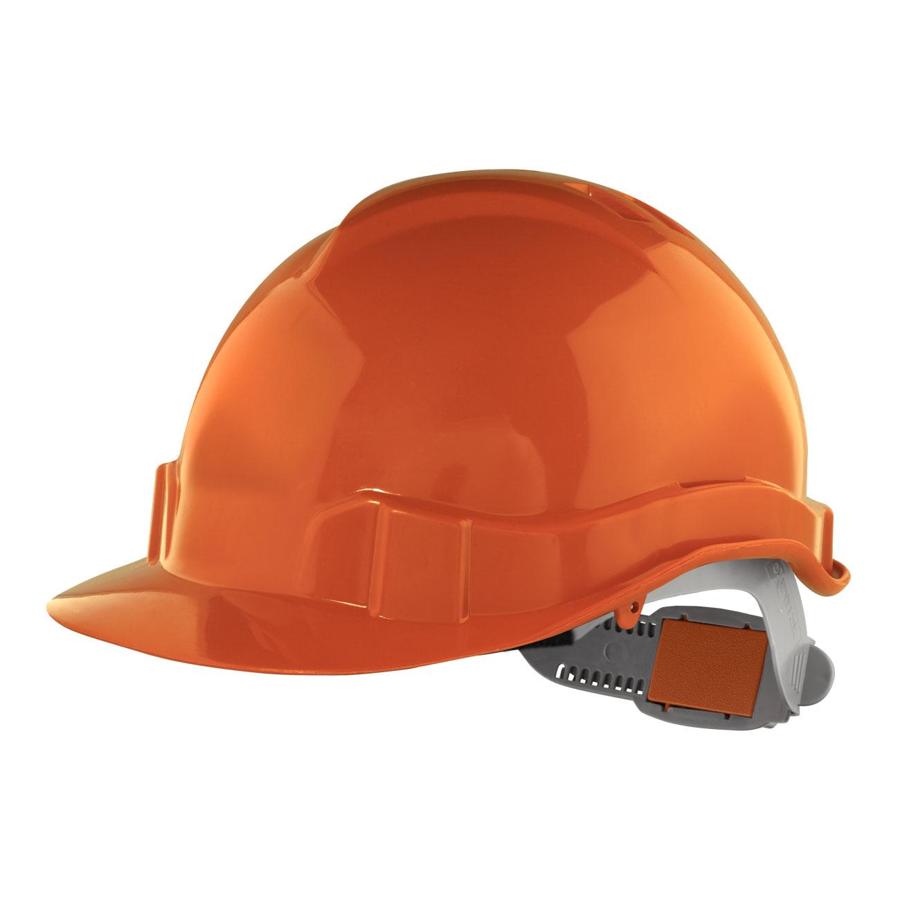 Casco de Seguridad III Naranjo Arnes cinta 6 Puntas Boton