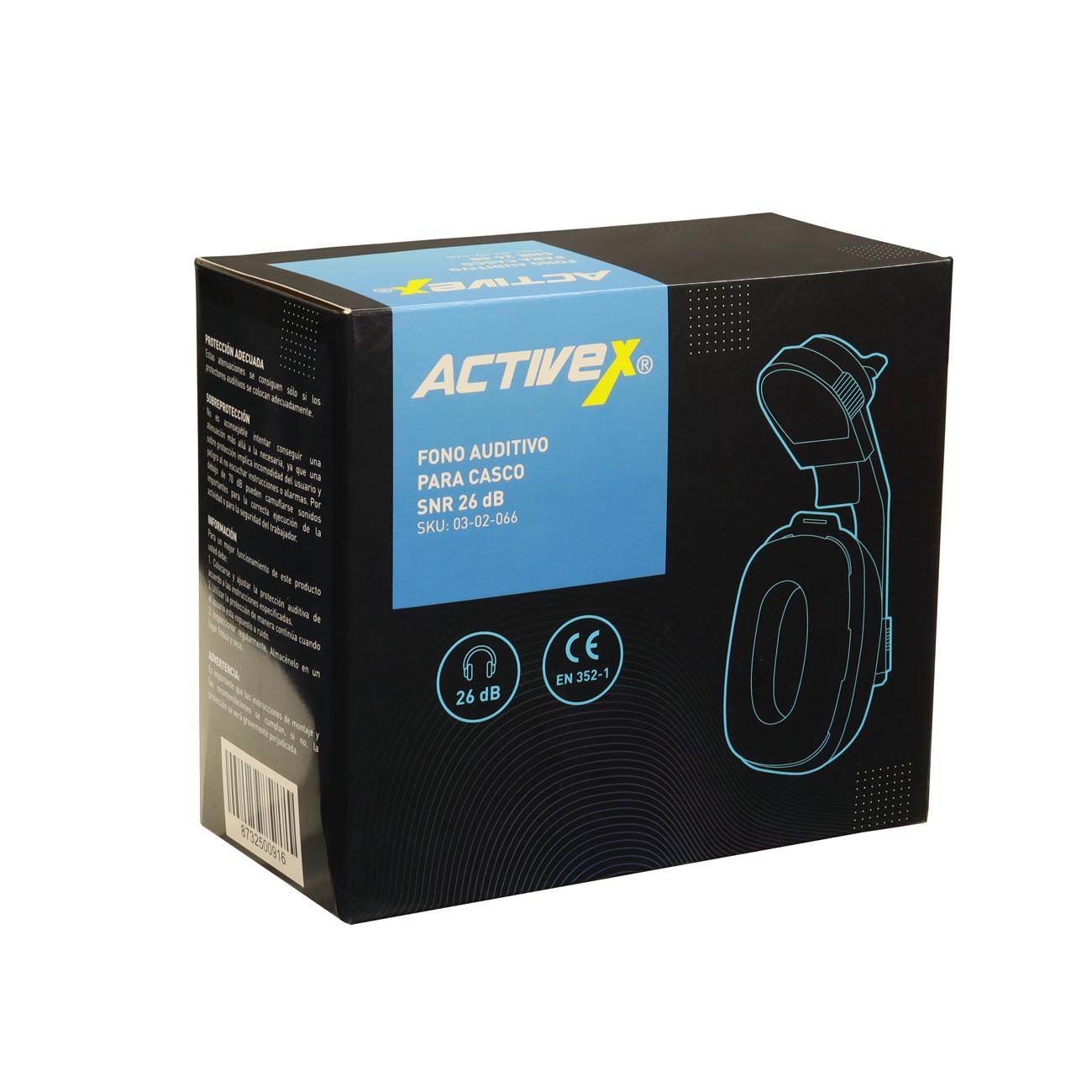 Fono para casco Activex SNR 26 dB