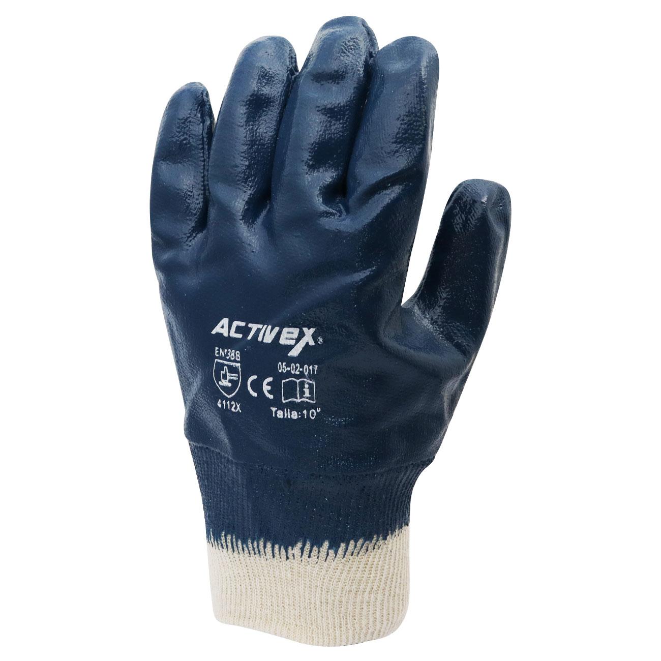 Guante Activex Nitrilo PuÃ±o Tejido