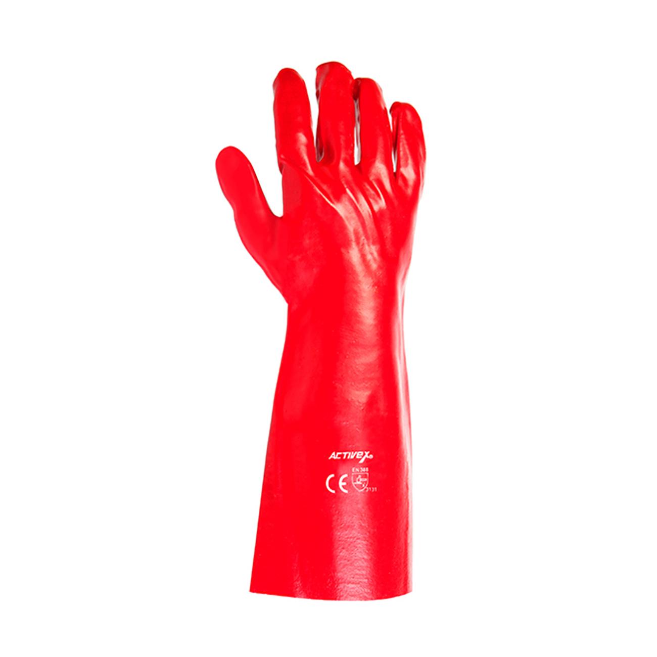Guante Activex PVC Rojo 14-35 Cms