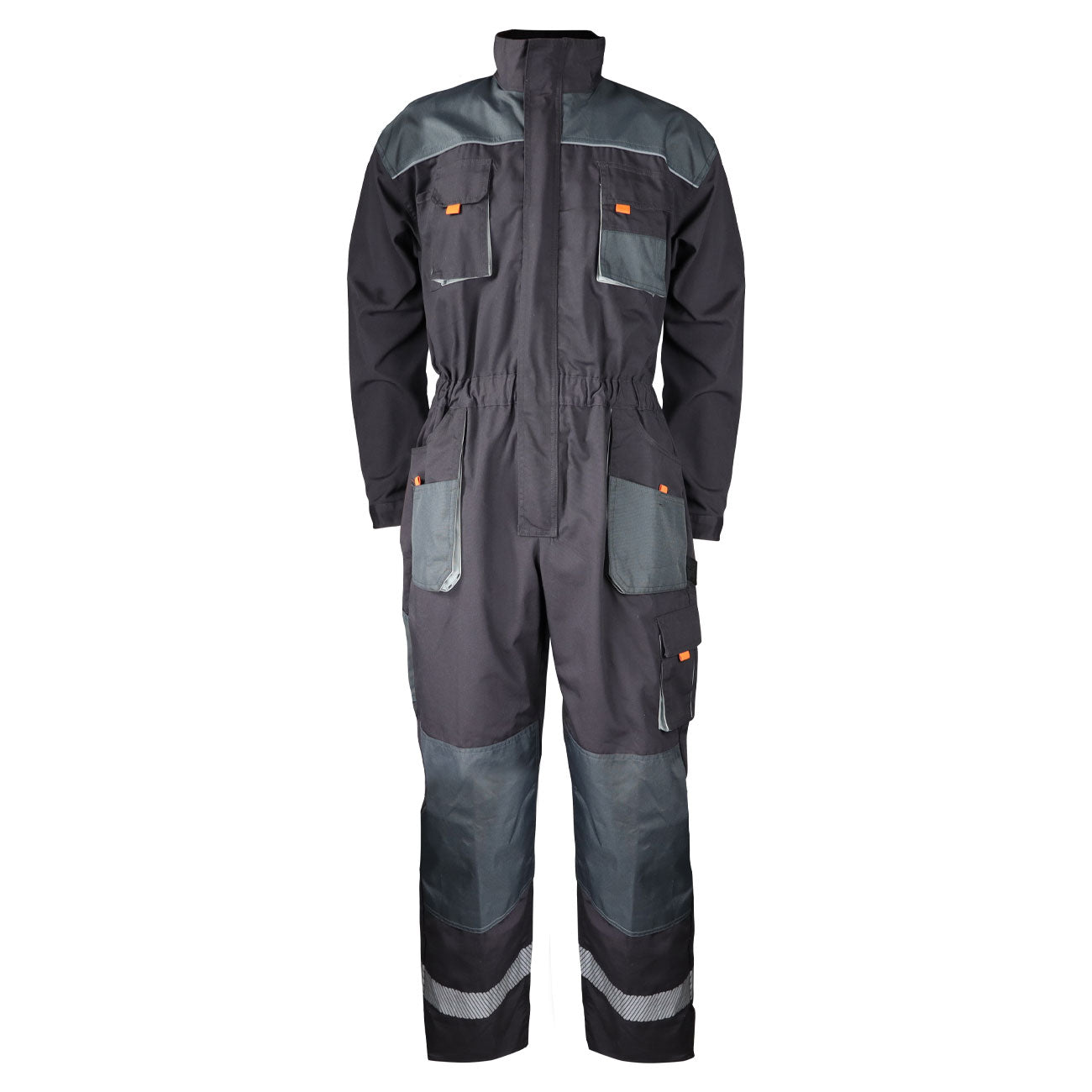 Overol Premium Canvas Gris/Negro XR-100 Reforzado – Elementalsafety