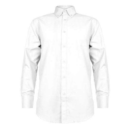 Camisa Oxford Manga Larga Blanca UPF 20