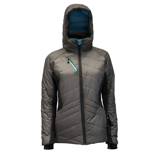 Parka Térmica Mujer Gris/Negro Z-9100