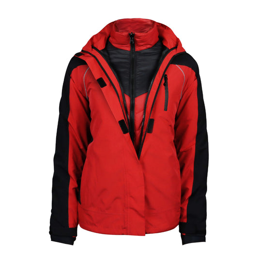Parka Térmica 3 en 1 Rojo/Negro Mujer Z-4000