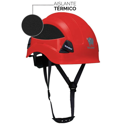 Casco de seguridad Yako Steelpro Rojo