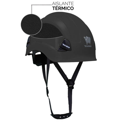 Casco de seguridad Yako Steelpro Negro