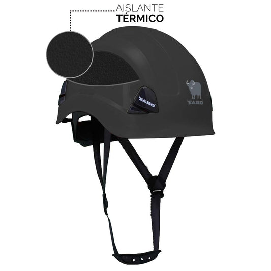 Casco de seguridad Yako Steelpro Negro