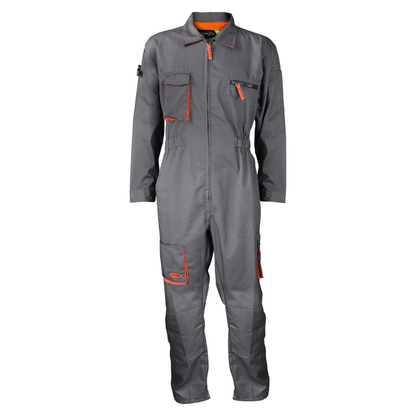 Overol Piloto Activex Gabardina Gris/Naranjo